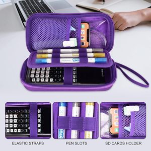 เคสใส่เครื่องคิดเลขพร้อมโลโก้สั่งทำ ผู้ผลิต OEM/ODM เครื่องคิดเลขกราฟ TI-84 กล่องเก็บอุปกรณ์การเรียน ขายส่ง สีม่วง - Product Image 2