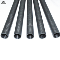 Tube en fibre de carbone 3K 100% ultra-léger, longueur et diamètre personnalisables, pour équipement sportif