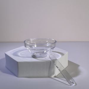 Cuchara de espátula cosmética PS de plástico transparente para embalaje y mezcla de polvo en frascos - Product Image 5