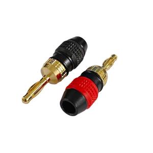 Conector banana chapado en oro de 4 mm, cable de altavoz de cobre chapado en oro, conector de altavoz tipo linterna, salida de fábrica - Product Image 2