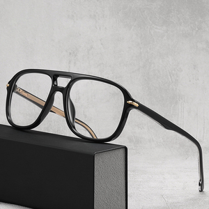 <span class=keywords><strong>Gafas</strong></span> de <span class=keywords><strong>Hombre</strong></span> con Doble Puente TR90, Montura Cuadrada de <span class=keywords><strong>Moda</strong></span>, Lentes Transparentes Anti Luz Azul, Montura Óptica Retro para <span class=keywords><strong>Hombre</strong></span>, <span class=keywords><strong>Gafas</strong></span> para Computadora - Product Image 1