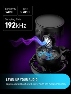 Wireless <b>Microphone</b> with Firm Arm Stand USB AI Voice Changing Direct Monitor Software - Product Image 3