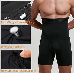 <span class=keywords><strong>Faja</strong></span> Moldeadora Reductora de Cintura Alta <span class=keywords><strong>para</strong></span> Hombre, Pantalones Cortos de Compresión, Ropa Interior Moldeadora de Piernas, Calzoncillos Reductores de Abdomen <span class=keywords><strong>para</strong></span> Hombre - Product Image 5