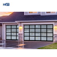Barrière d'inondation HNT porte de Garage pliante horizontale transparente en verre isolé porte de Garage sectionnelle en acier galvanisé