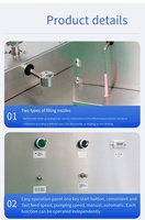 Machine de remplissage semi-automatique à piston pour petites doses, remplisseur de seringues pour crème cosmétique, gel, pâte, matériaux épais à haute viscosité
