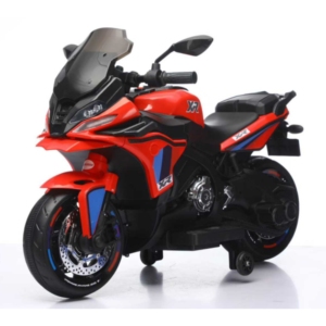 Moto électrique pour enfants en plastique alimentée par batterie 12V, roues avec lumières, démarrage progressif, pédale d'accélérateur, vitesse de 3,5 km/h, pour les enfants de 2 à 8 ans, unisexe - Product Image 1