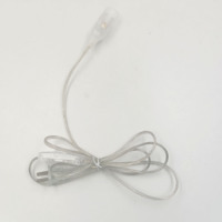 Prise US transparente avec interrupteur 303, support de lampe nu E14, fil transparent, accessoires d'éclairage de sécurité haute qualité à large plage de tension