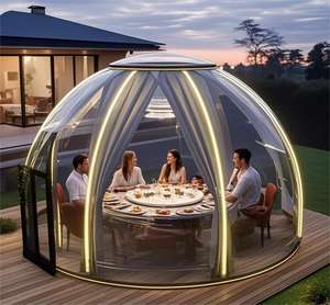 <span class=keywords><strong>Tente</strong></span> à bulles dôme extérieur pour 8 personnes, Igloo transparent étanche, camping de luxe, hôtel, hôtel, événement, fête, chambre étoilée - Product Image 4