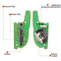 Xhorse XKKF21EN VVDI Key KNIFE 2 Style (Flip-3BTN) Car Remote Key Universal Smart Key for Vvdi Key Tool Max Pro