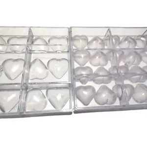 Private Customized Polycarbonate Panel Mold in varied shape heart for Candy chocolate made planter
