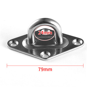 Juego de ganchos de acero inoxidable para colgar hamacas, sillas y columpios, con acabado pulido, para uso industrial general. - Product Image 2