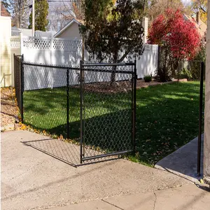Manufacturer Hot Dip Galvanized Diamond Wire Netting Pvc Chain Link Fence For Sale