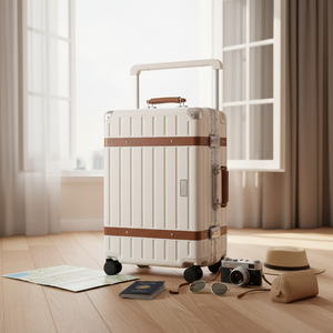 <span class=keywords><strong>Valigia</strong></span> Trolley di Lusso 2026 con Telaio in Alluminio, Grande Formato 20/24/26 Pollici, Portabicchieri e Scomparto Impermeabile per Laptop - Product Image 1