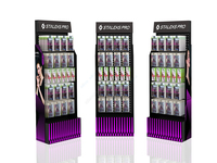 Magasin de cosmétiques personnalisé article en métal crochet suspendu voyage accessoires mobiles outils panneau perforé présentoir