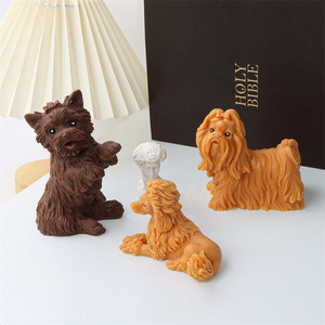 Molde de silicona 3D con forma de animales para velas aromáticas, gatos, Golden Retriever, <span class=keywords><strong>Sharpei</strong></span>, perros, moldes de yeso, moldes para pasteles y mousses hechos a mano, decoración para el hogar y fiestas - Product Image 4