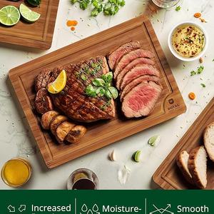 Planche à découper épaisse double face en bois OEM ODM bloc de boucher planche à découper en bois d'acacia planche à viande planche à charcuterie en bois pour la cuisine - Product Image 4