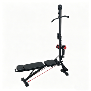 <span class=keywords><strong>Banco</strong></span> de Pesas Ajustable con Accesorio para Polea, Diseño Plegable Inclinable/Declinable para Entrenamiento de Fuerza de Cuerpo Completo en Casa - Product Image 3