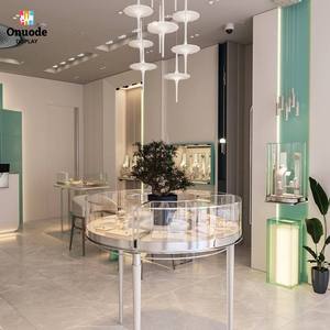 ตู้โชว์เครื่องประดับหรูหรา |   ตู้โชว์กระจกสั่งทำพิเศษสำหรับร้านค้าระดับไฮเอนด์ |   โซลูชั่นการออกแบบตกแต่งภายในร้านขายเครื่องประดับแบบครบวงจร - Product Image 1
