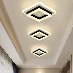 2024 luminaires nordiques modernes Pop carré acrylique lampe plafond décoration de la maison couloir couloir Led plafonnier