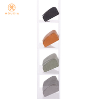 Étui à lunettes en cuir gaufré géométrique élégant, étui rigide personnalisé avec logo, boîte à lunettes de soleil haut de gamme, emballage pour lunettes