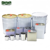 FURUN Fût industriel en tôle de 19 L économique avec couvercle en plastique, matériaux recyclés, couleur et impression personnalisées pour usage chimique