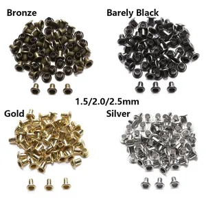 Mini Eyelet Buttons For DIY Doll Belt Buckles Metal Buckle Snap Button Bag Shoes Clothes Sewing Accessories 1.5/2.0/2.5MM