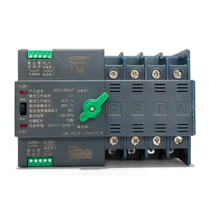 Top quality Din rail low voltage ats switch 63A 125A pc level 100a 4p automatic transfer switch(ats) ats changeover switch