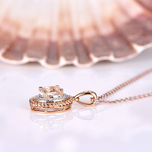 Collar con Colgante de Cristal en Forma de Lágrima para Mujer, Cadena Brillante para Clavícula, Regalo de Cumpleaños, Joyería - Product Image 3