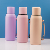 Thermos en acier inoxydable Mate Gourde Yerba Mate Set flacon bouteille 1 litro termo isolé mate tasse Argentine bouteille thermos