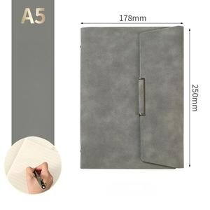 Fabricant de cahiers en cuir personnalisés vente en gros A5 ensemble de cahiers à feuilles mobiles à trois volets, traitement <span class=keywords><strong>d</strong></span>'agenda de bureau <span class=keywords><strong>d</strong></span>'affaires - Product Image 5