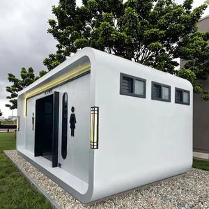Outdoor High-End Eco-Friendly Sandwich Panel One Piece Mobile Toilet for Scenic Areas Parks Municipal Use - Product Image 5