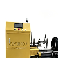 Système de pulvérisation de colle thermofusible anti-crevaison pour pneus LIUJIANG avec contrôle WiFi, 14-22 pouces, équipement de revêtement d'étanchéité pour pneus 60 kg