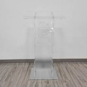 Soporte de podio de atril de acrílico personalizado de Venta caliente para la plataforma de escenario Church Lucite - Product Image 1