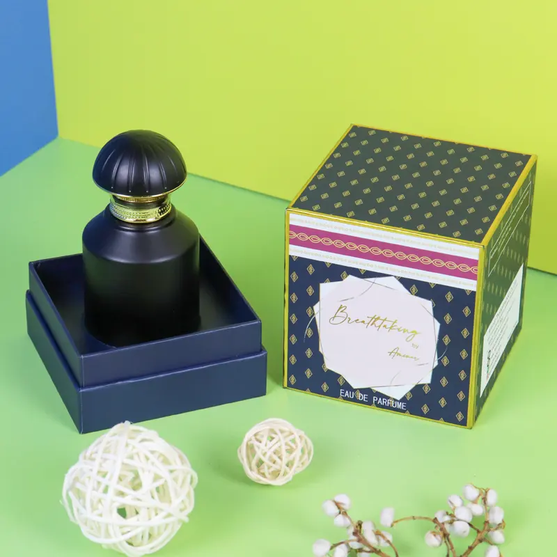 Bocaux à bougie parfumée Crown win avec couvercle et boîtes solution d'emballage coffrets cadeaux cube magique boîte carrée en papier kraft pour thé et savon