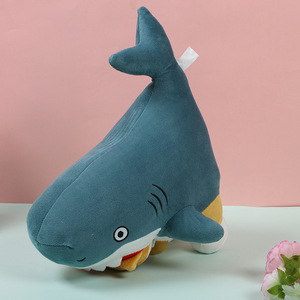 Lindo Peluche de Gato Tiburón, Material de Poliéster, Estilo <span class=keywords><strong>TikTok</strong></span>, Regalo de Cumpleaños, Almohada Transfronteriza, Superventas, Suave y Adorable - Product Image 2