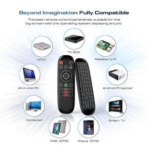 Беспроводной пульт дистанционного управления air fly mouse с гироскопом для Smart <span class=keywords><strong>tv</strong></span>, пульт дистанционного управления для Fire <span class=keywords><strong>Stick</strong></span> <span class=keywords><strong>Android</strong></span> <span class=keywords><strong>TV</strong></span> Box, клавиатура и мышь - Product Image 6