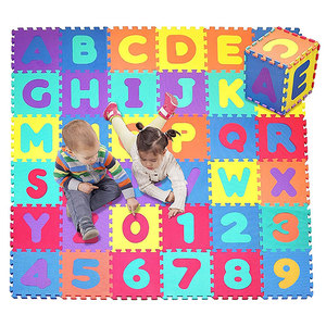 <span class=keywords><strong>Tapis</strong></span> de jeu ABC/123 pour enfants, 36 carreaux en <span class=keywords><strong>mousse</strong></span> imbriqués avec <span class=keywords><strong>lettres</strong></span> <span class=keywords><strong>et</strong></span> <span class=keywords><strong>chiffres</strong></span> colorés, pour enfants - Product Image 3