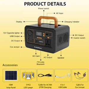 300 Вт портативная батарея генератора Lifepo4 панель Солнечная портативная электростанция с солнечной панелью - Product Image 6