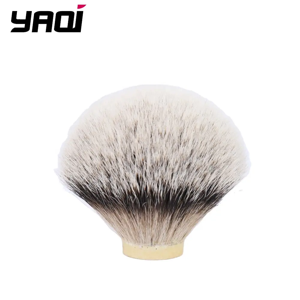 Yaqi Silvertip بادجر الشعر فرشاة حلاقة OEM للرجال مخصص شعار