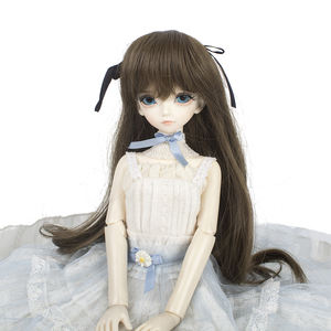 <span class=keywords><strong>Monster</strong></span> <span class=keywords><strong>high</strong></span>-peluca larga de ganchillo, Peluca de color hermoso para muñecas de 18 pulgadas BJD 1/4 1/ 6 1/8, venta al por mayor - Product Image 3