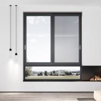 Ventana arqueada de doble acristalamiento con marco de aluminio NFRC AS2047, ventana deslizante de estilo abierto, de estilo