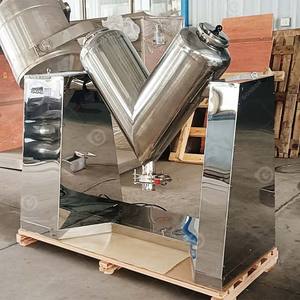Máquina Mezcladora de Ingredientes Tipo V de 150 kg para Cosméticos, Alimentos y Vitaminas en Polvo, Acrílica, Modelo para Pimienta, Cacao y Repostería - Product Image 2