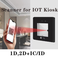 Escáner de código de barras 1d 2d, módulo de escaneo, lector de código QR con Nfc Usb/RS232, 2 unidades