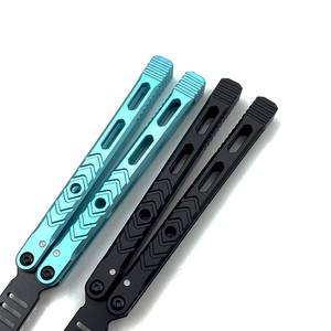 Original Design Variant <strong>Butterfly</strong> <strong>Trainer</strong> <strong>Knife</strong> 7075 Aluminum Folding Handle Aviation Balisong Tools Practice <strong>Knife</strong> - Product Image 2