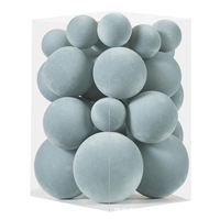Boules de Noël floquées, lot de 38 pièces, faites à la main, pour suspendre à l'arbre, 4, 6, 8 cm, décoration de Noël pour la maison et le bureau, vente en gros