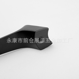 Poignée de meuble en alliage de zinc noir mat, design minimaliste, surface durable, décoration, utilisation pour porte coulissante - Product Image 5