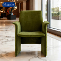 Fauteuil en tissu moderne pour salon, hôtel, salle d'attente, appartement, villa, atelier, bureau à domicile et extérieur - Couleur personnalisable