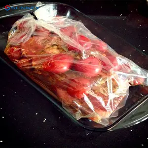 Высокотемпературные пищевые пластиковые мини-пакеты для духовки нейлон с галстуком