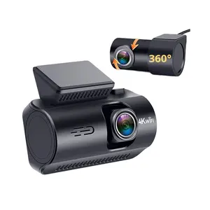 מקליט וידאו לרכב HD 4K עם ראיית לילה Starlight, הקלטה כפולה קדמית ואחורית, חיבור לטלפון נייד דרך WIFI 5G, זווית צילום 170 מעלות, ניטור חניה. - Product Image 4