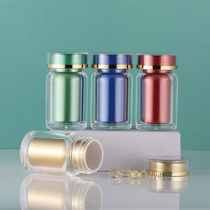 45ml Transparent Plastic Packaging Bottles with Inner Liner and Caps Medicine Container for Tablets Capsule Cod Liver Oil Health - Product Image 4